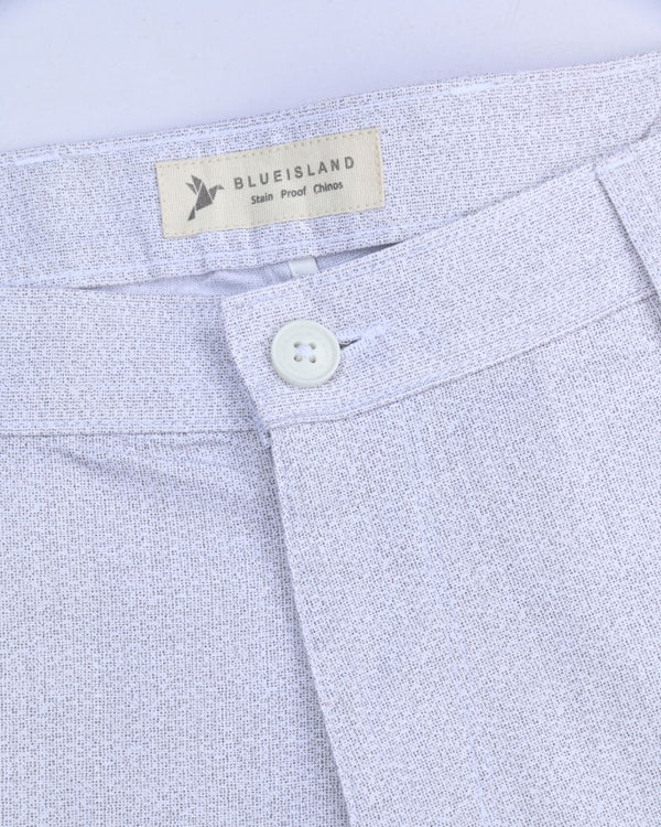 Cloud Grey Galaxy Print - 2 way stretch - COTTON PANT