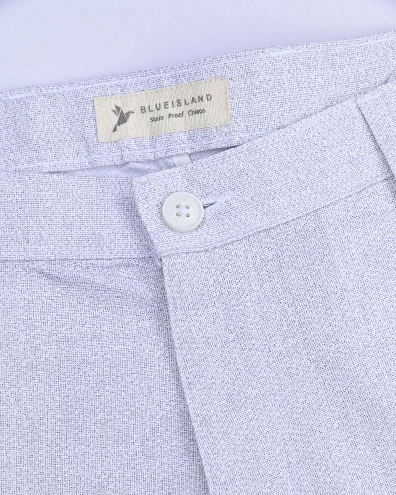 Cloud Grey Galaxy Print - 2 way stretch - COTTON PANT