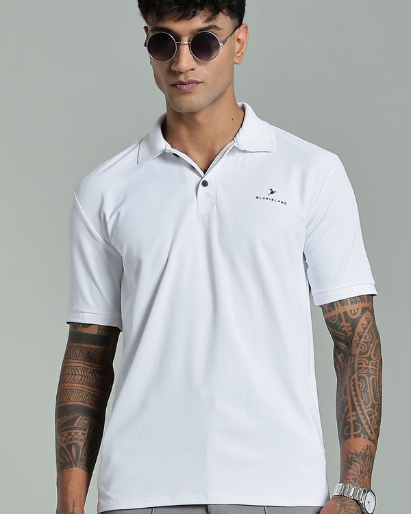 Rich White - Active wear Polo Tshirt
