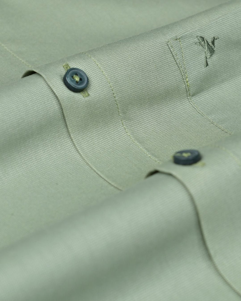 Jungle Green Solid - Full-Cotton Rich