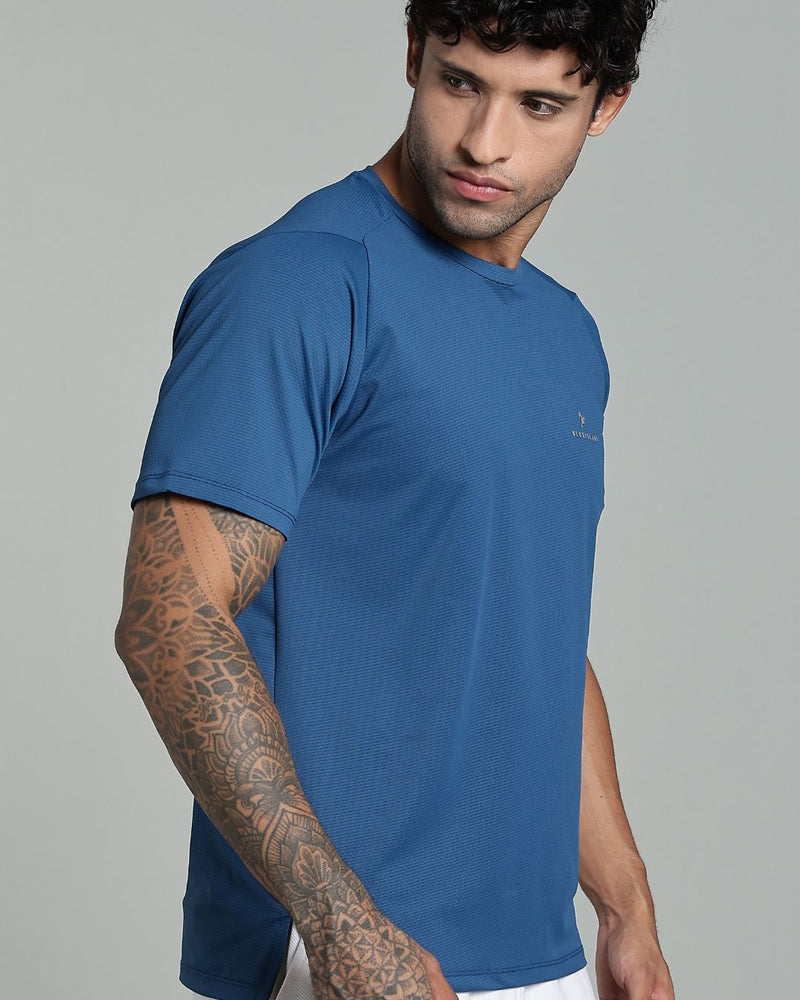 Stylish Blue - Active wear Round neck Tshirt