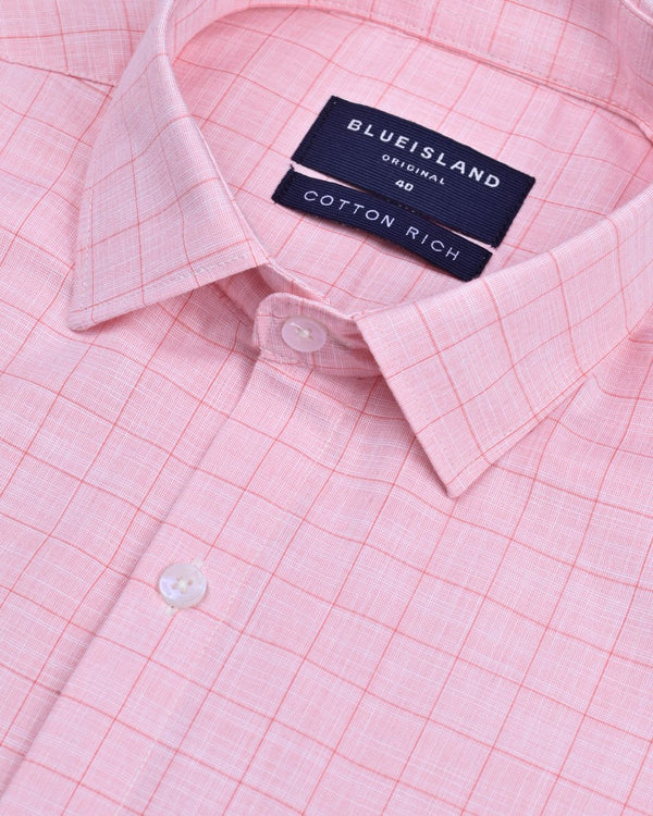 Retro Orange Checks- Full-Cotton Rich