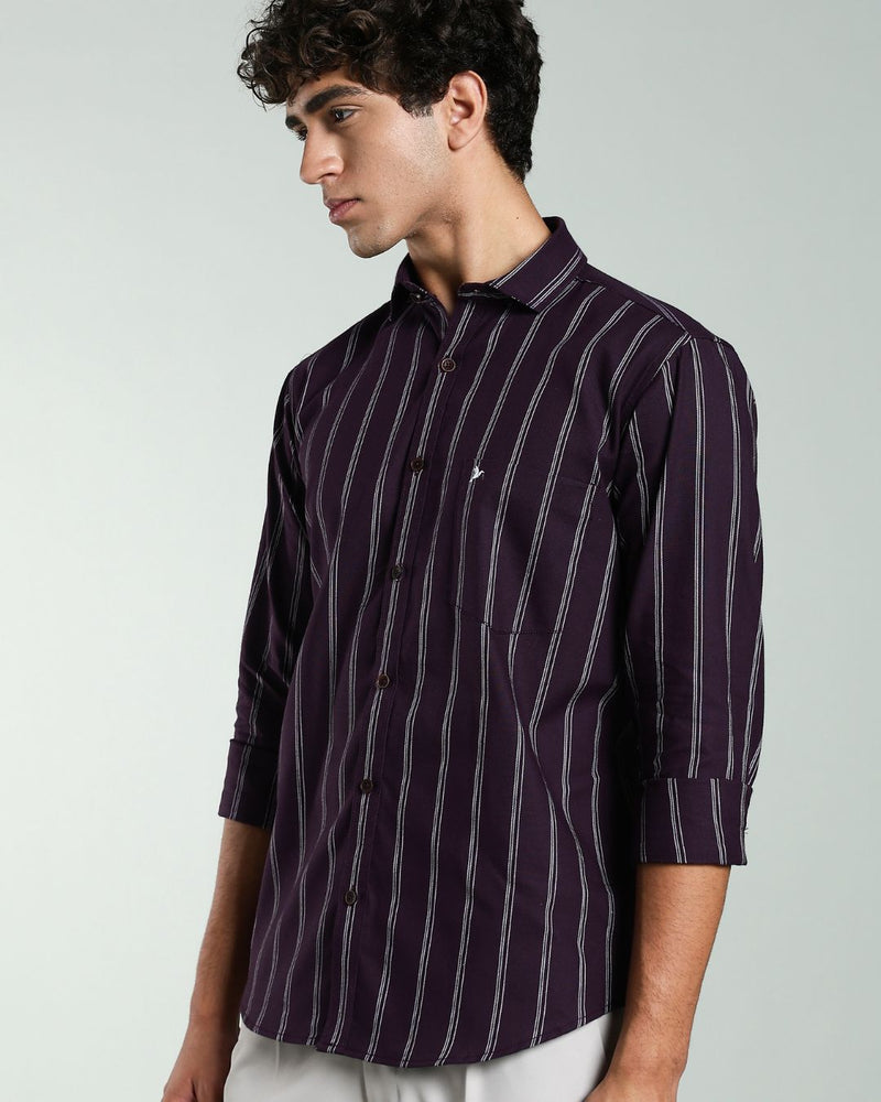 Classy Wine Stripes- Full-Stain Proof