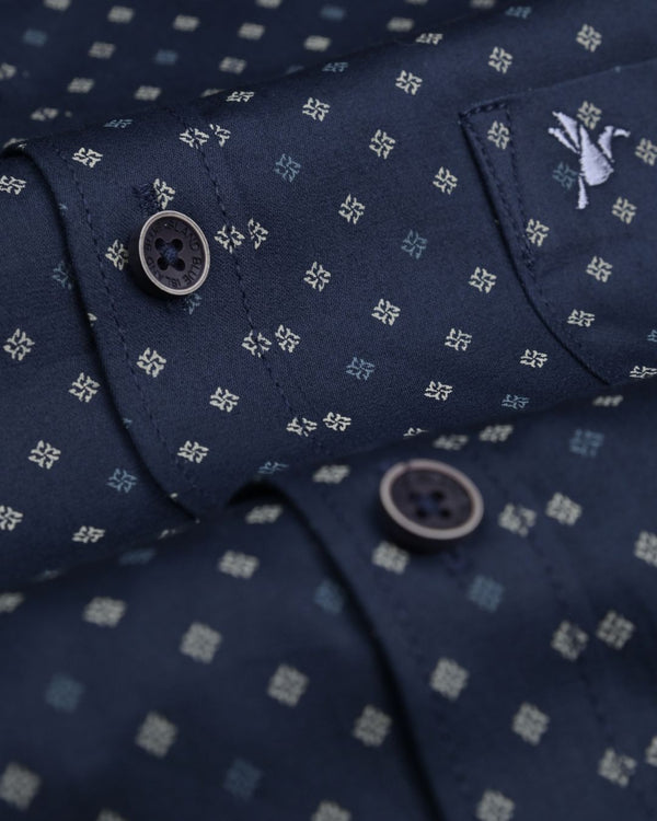 Classic Navy print - Half Sleeve - Stain Proof