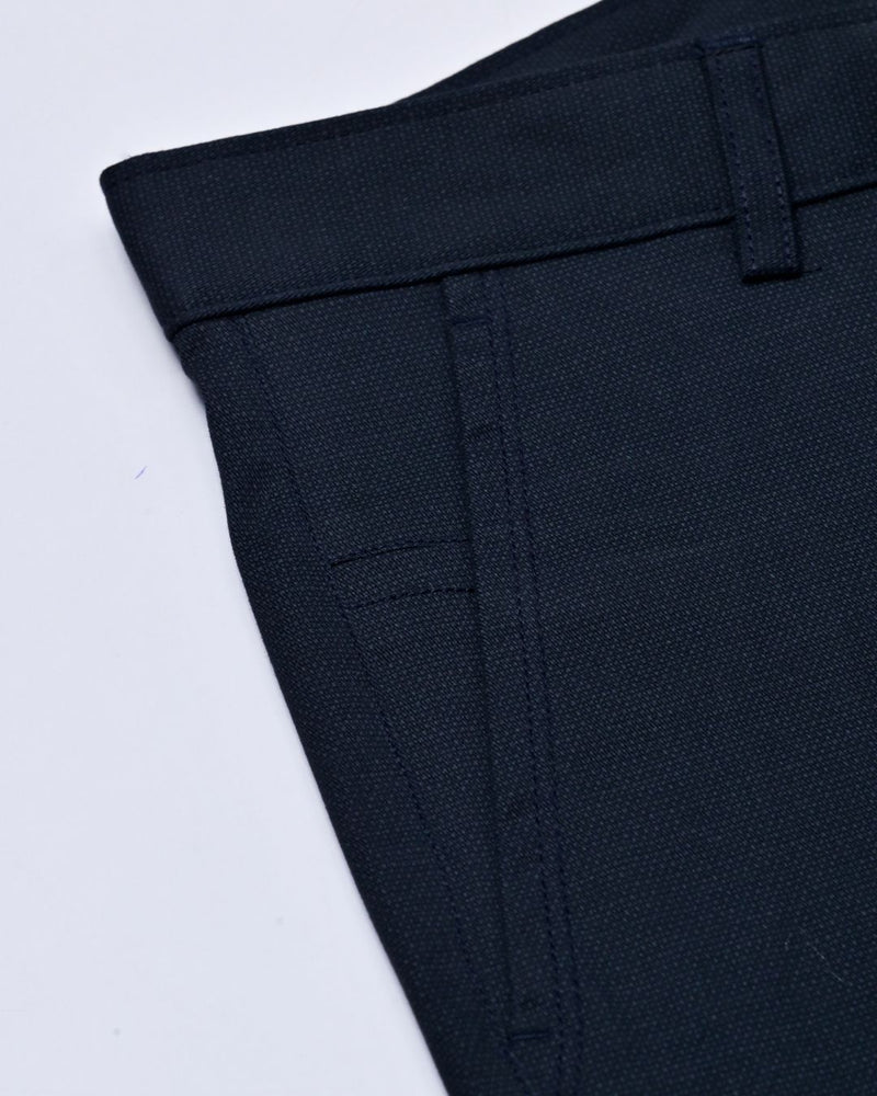 Raven Black Dotted - 2 way stretch - COTTON PANT