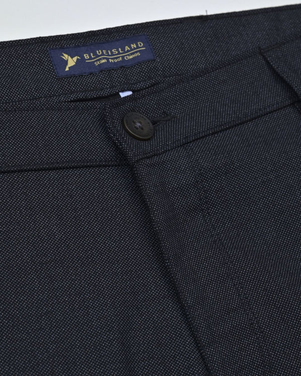 Black Steel Printed - 2 way stretch - COTTON PANT