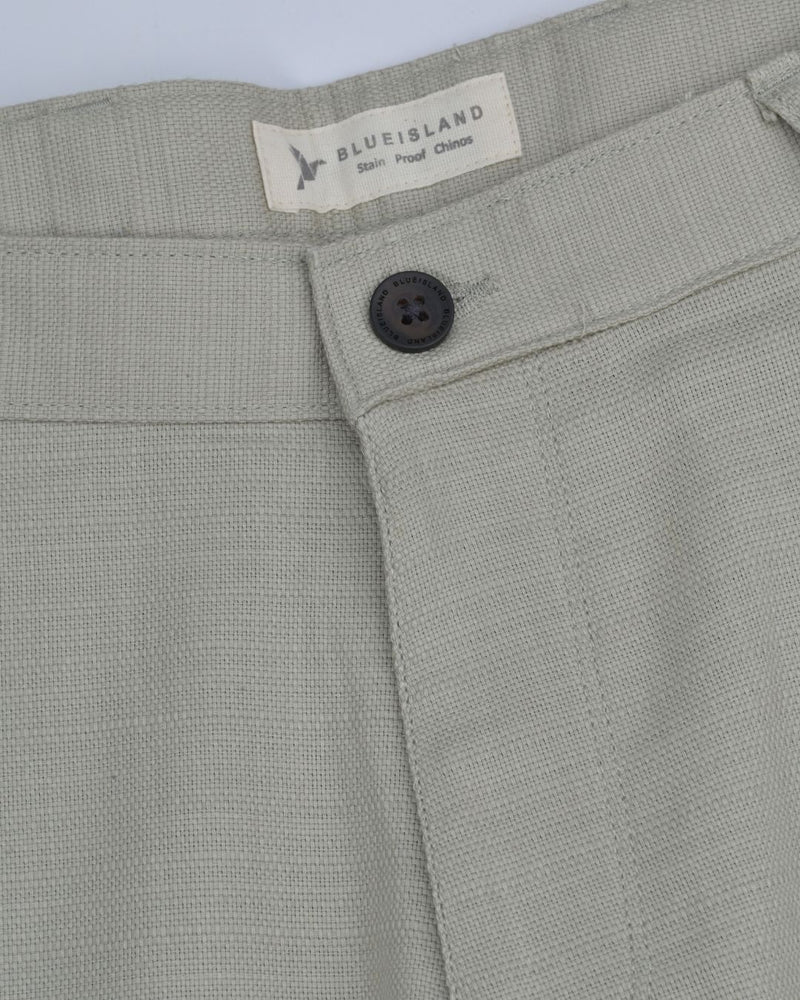 Textured Beige Cream - 2 way stretch - COTTON PANT