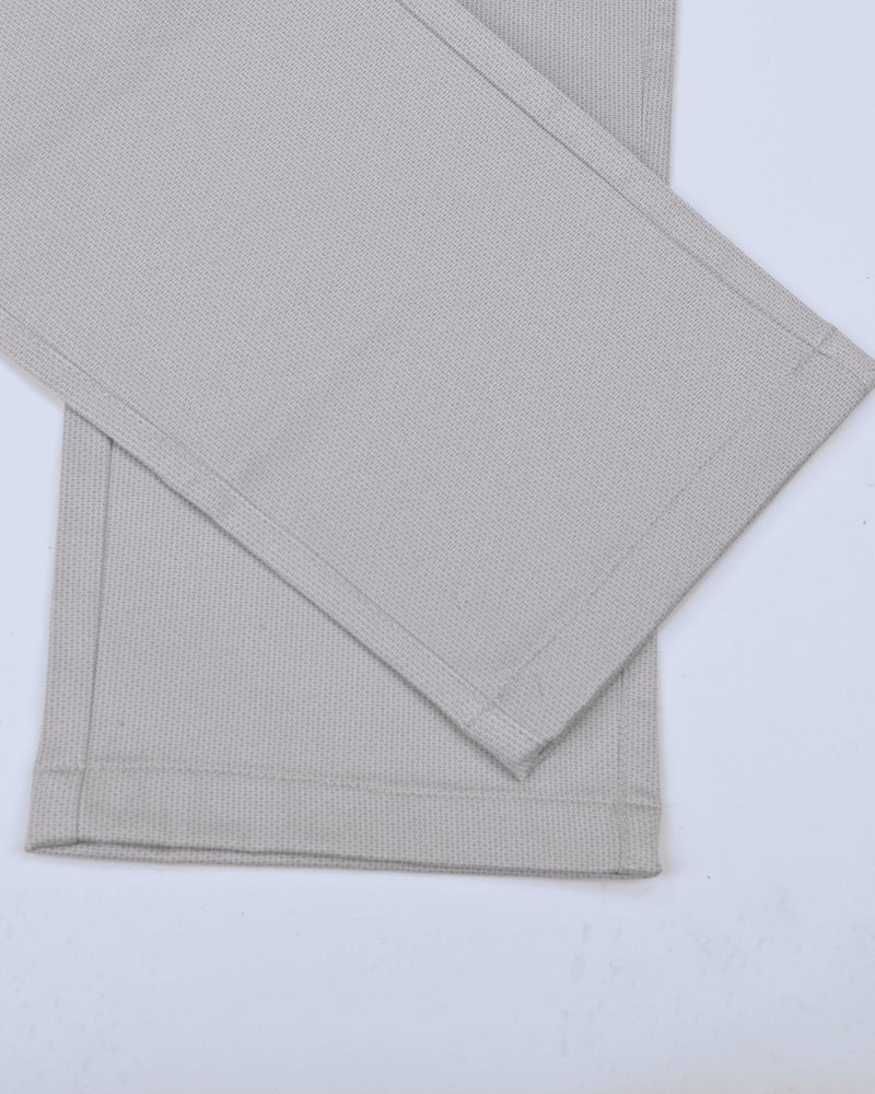 Cream Pixel Printed - 2 way stretch - COTTON PANT