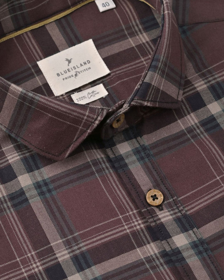 Blue & Green Checks -Full-Stain Proof