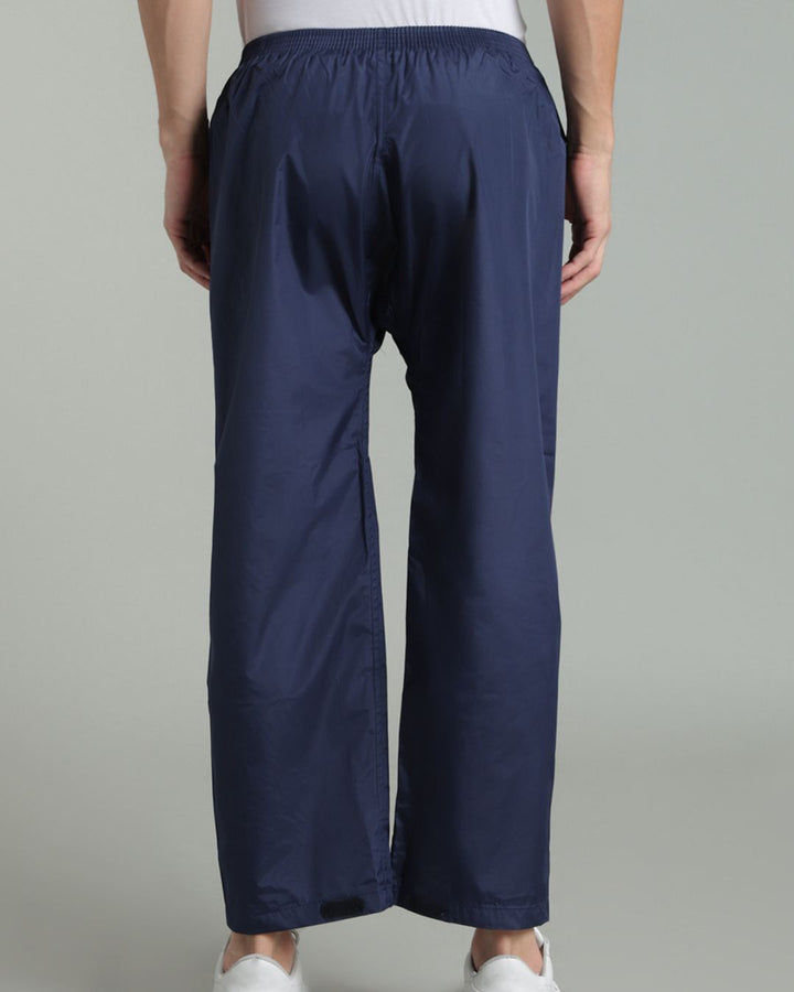Navy with Teal Shoulder Panel - Rain Jacket with Pant