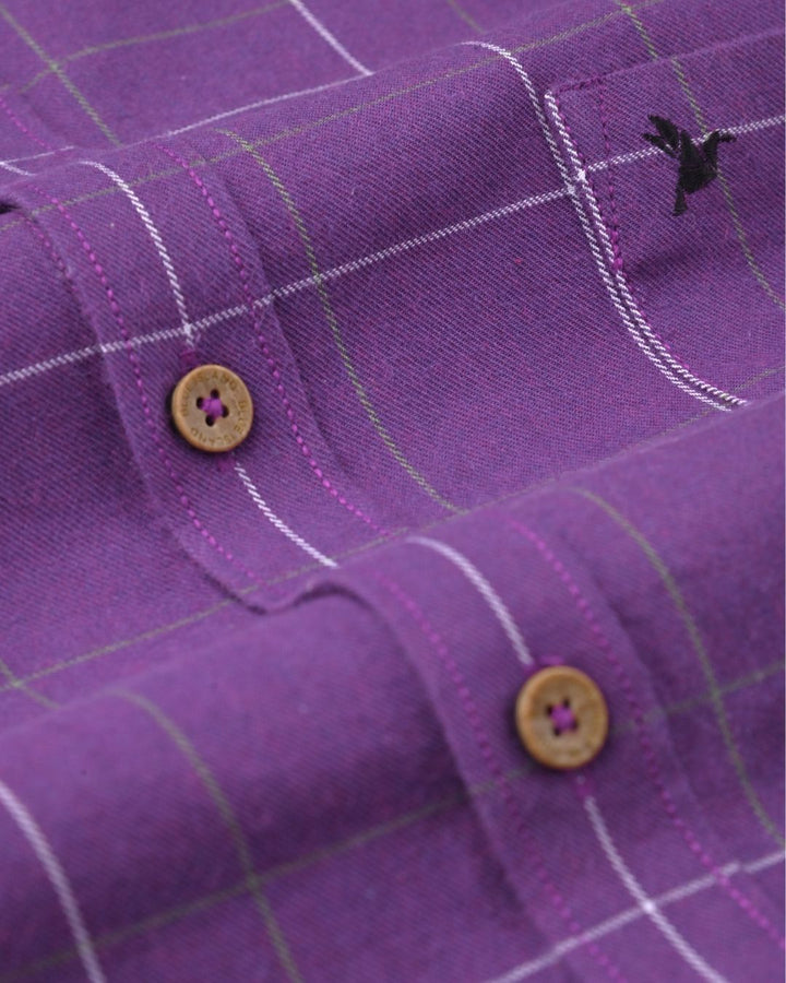 Dark Purple Checks -Full-Stain Proof