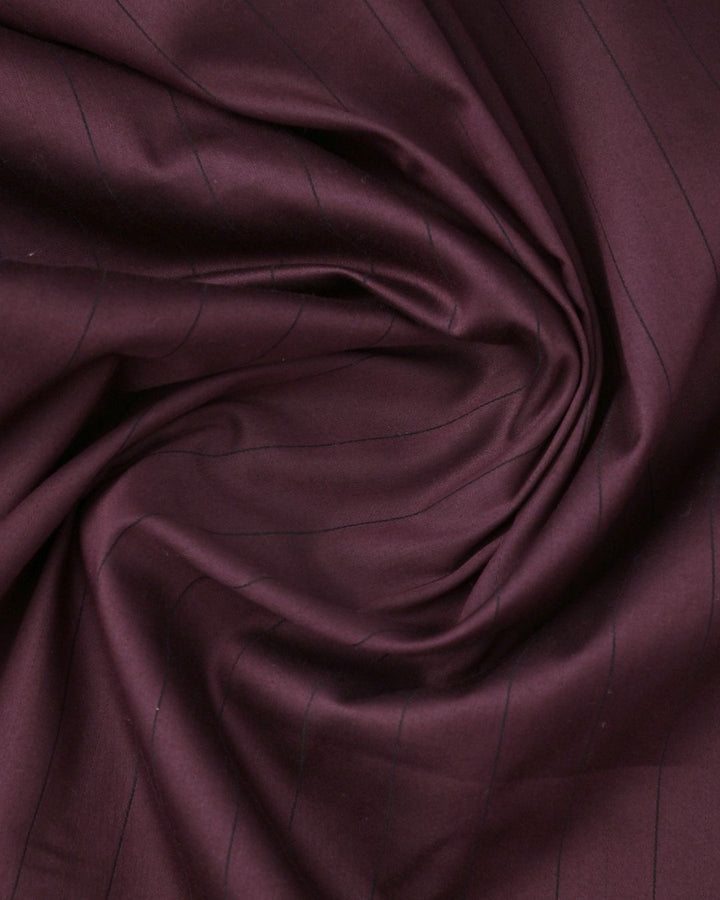 Dark Maroon Vertical Stripes -Full-Stain Proof