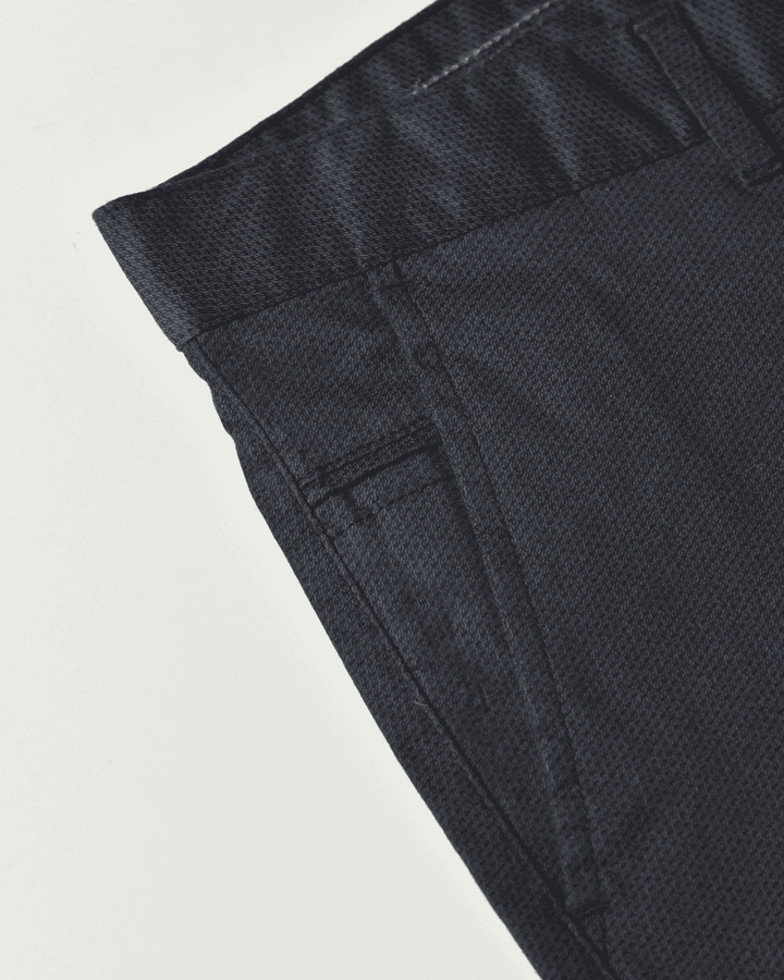 Black Sketchy Printed - 2 way stretch - COTTON PANT