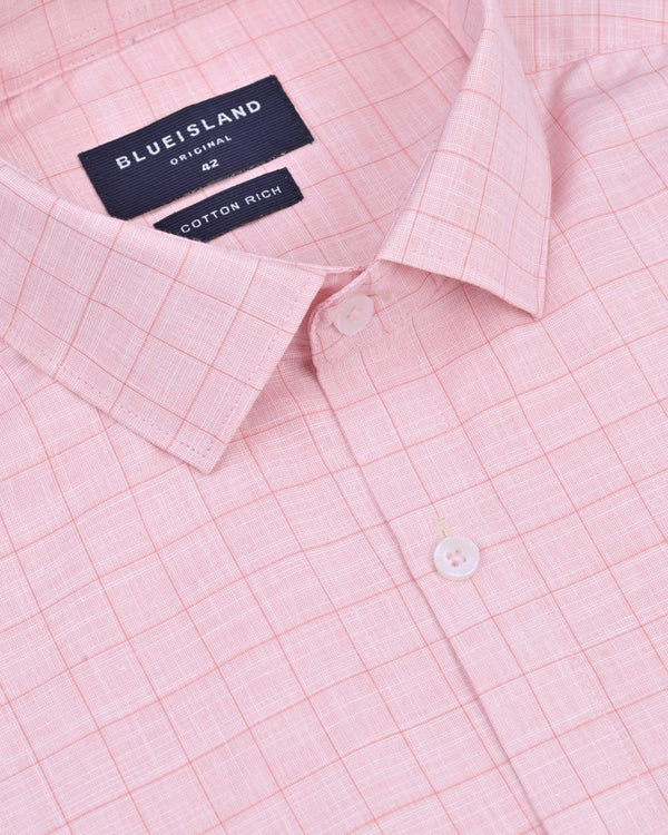 Retro Orange Checks- Full-Cotton Rich