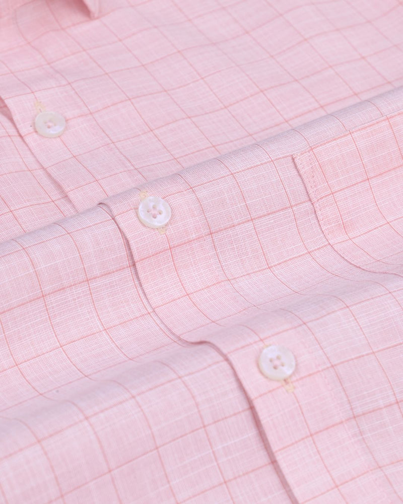 Retro Orange Checks- Full-Cotton Rich