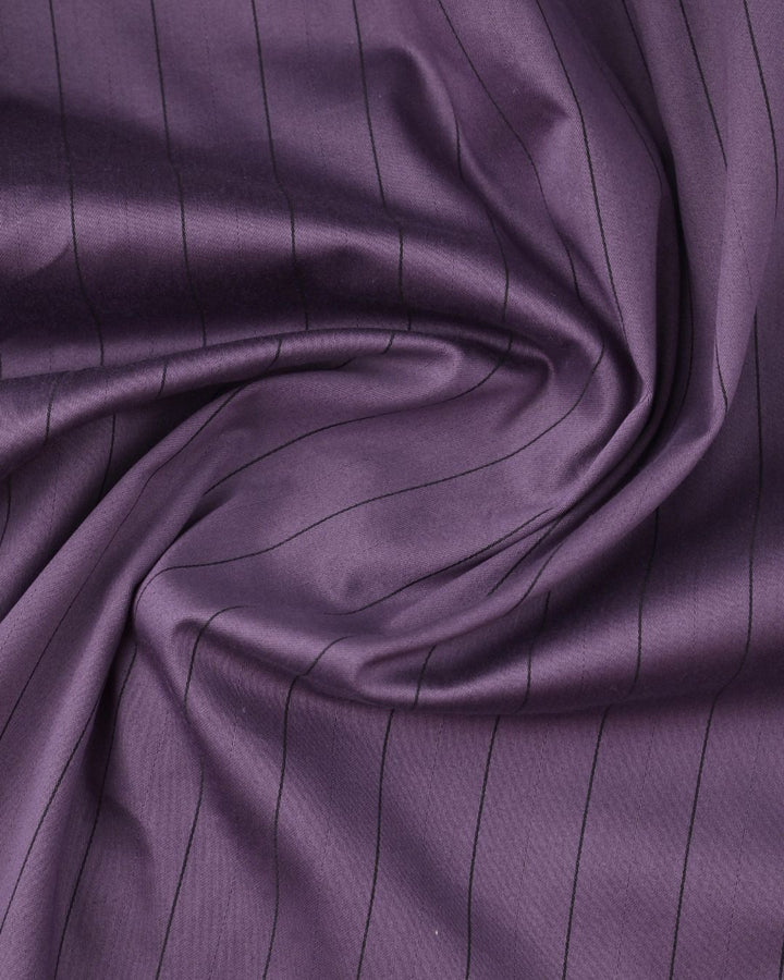 Dusty Violet Vertical Stripes -Full-Stain Proof