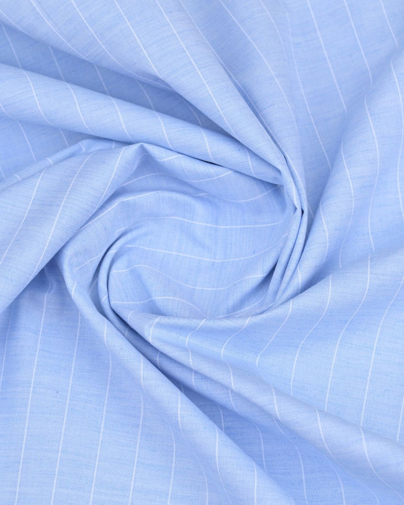 Cool Blue Stripes - Full-Cotton Rich