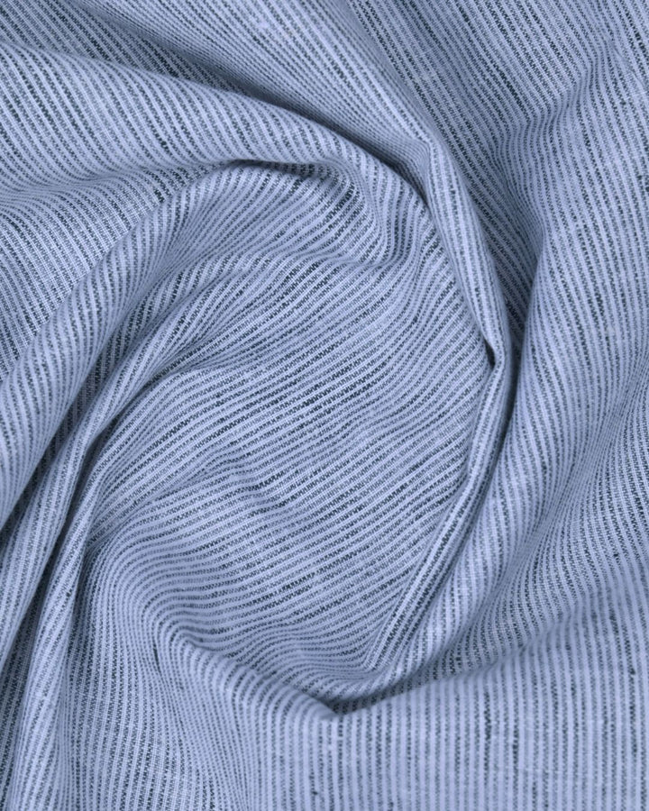 Dark Green Grid Stripes -Full-Bamboo Linen