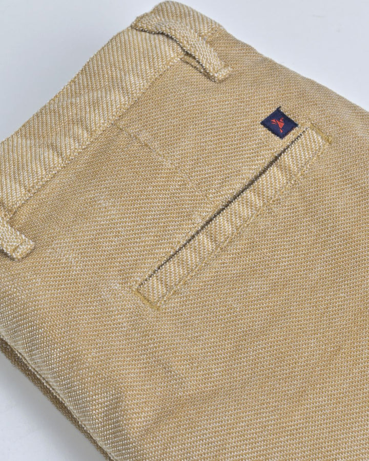 Dark Cream Structured - Corduroy Pant