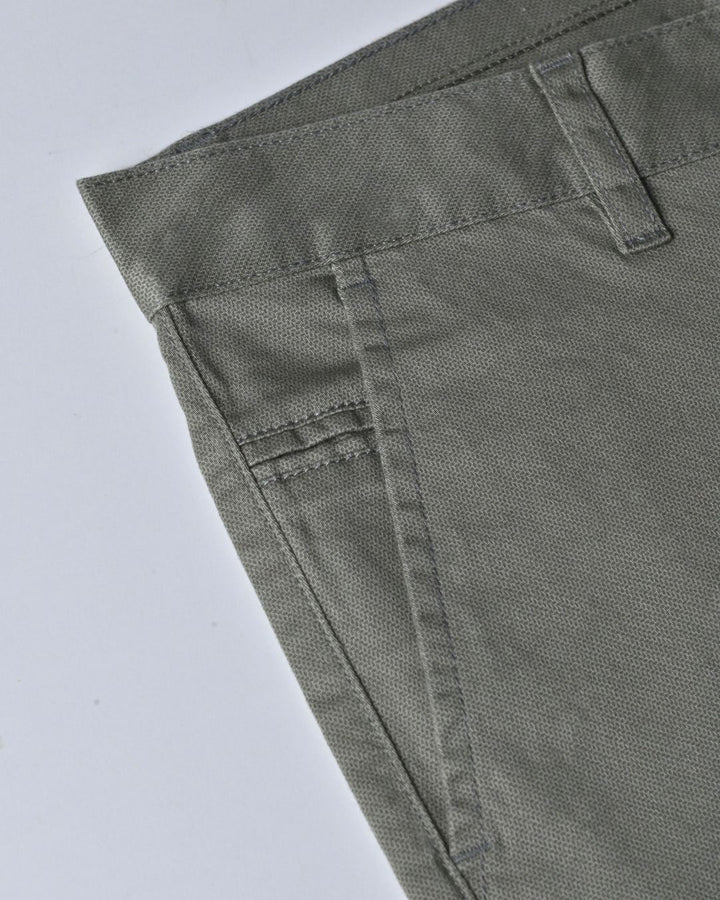 Olive Petal Printed - 2 way stretch - COTTON PANT