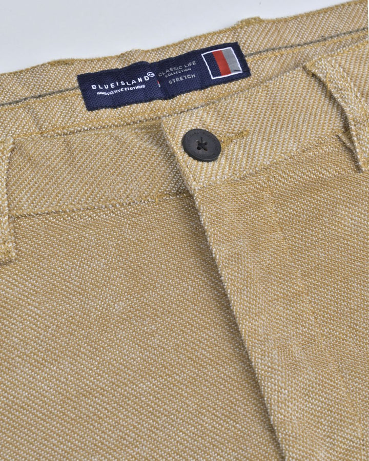 Dark Cream Structured - Corduroy Pant
