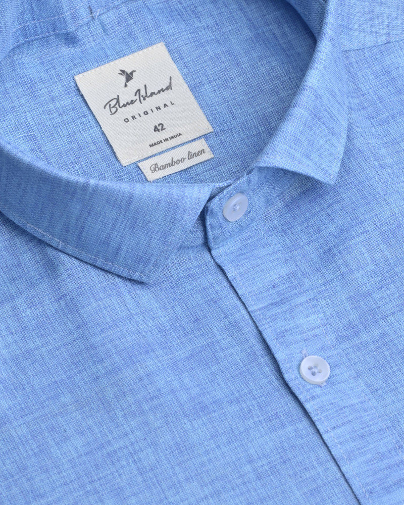 Spanish Blue -Full-Bamboo Linen