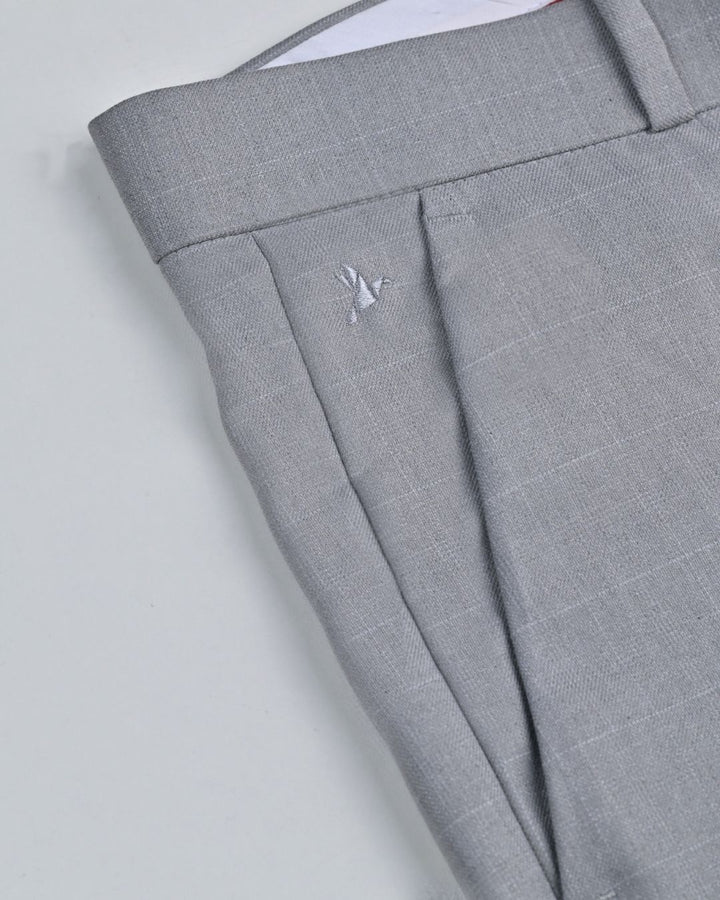 Grey Square Checks - Wrinkle free Formal Pant