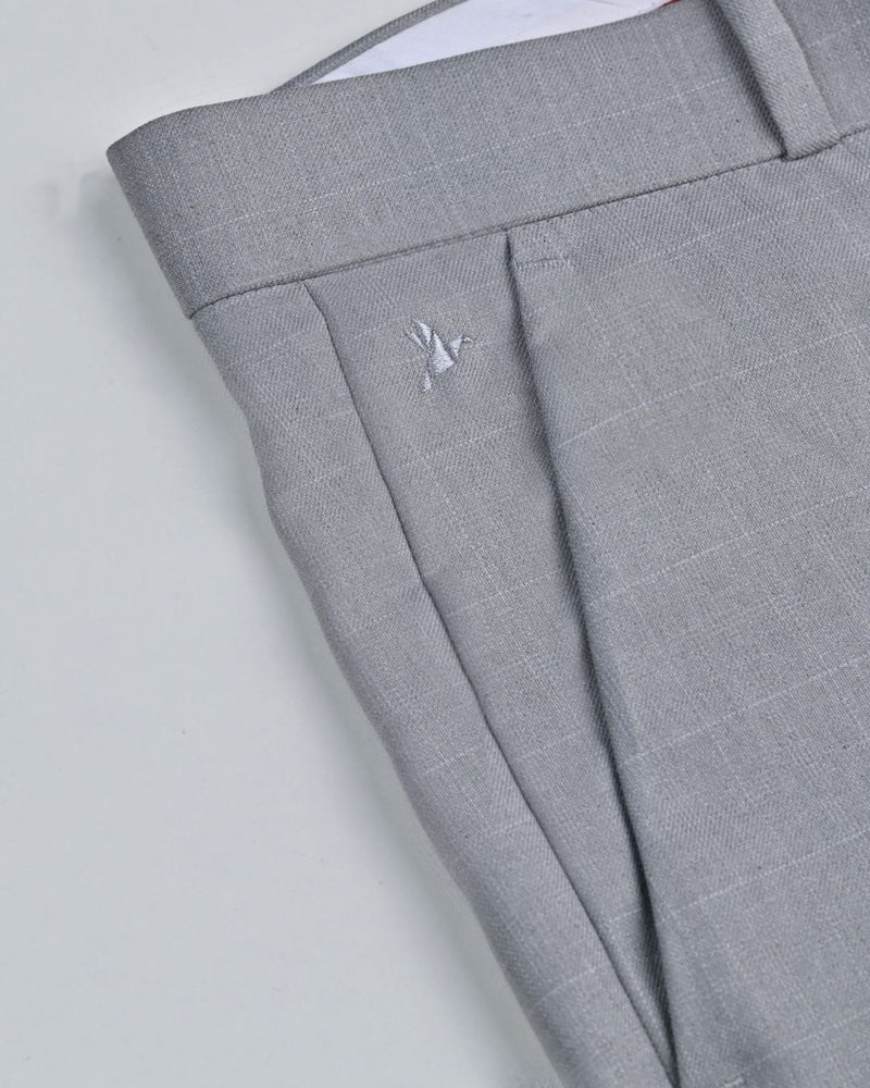 Grey Square Checks - Wrinkle free Formal Pant