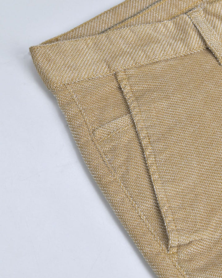 Dark Cream Structured - Corduroy Pant