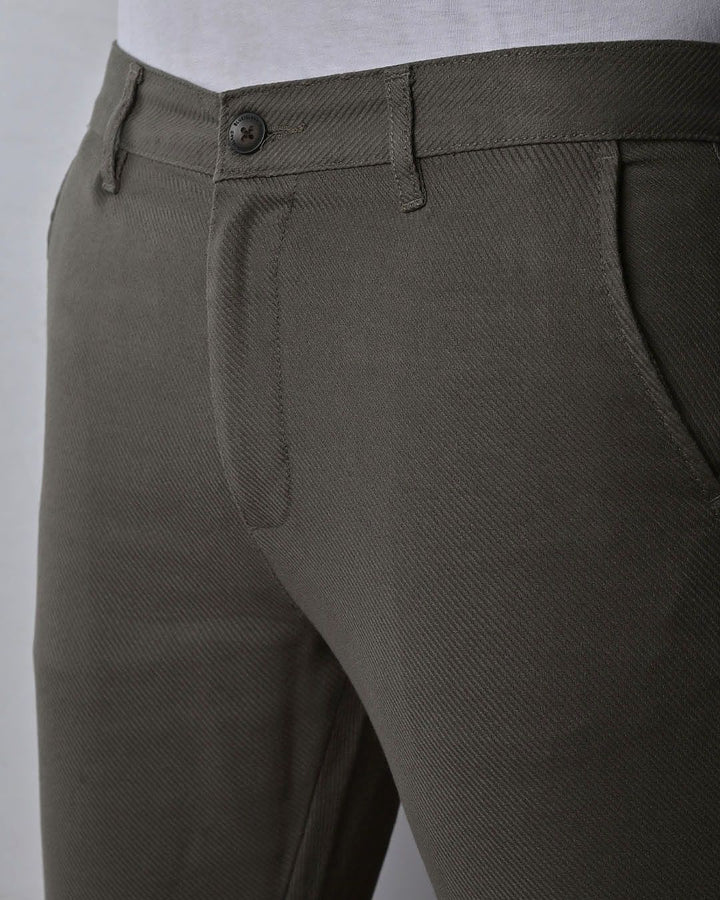 Jungle Green Cross Stripes - Dobby Pant