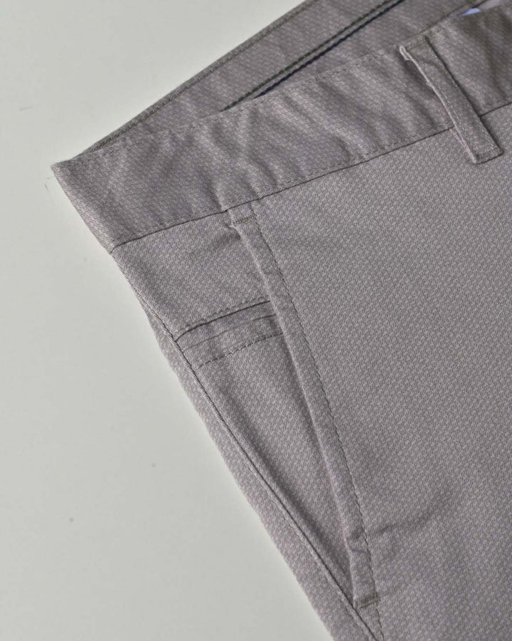 Grey Sketchy Printed - 2 way stretch - COTTON PANT