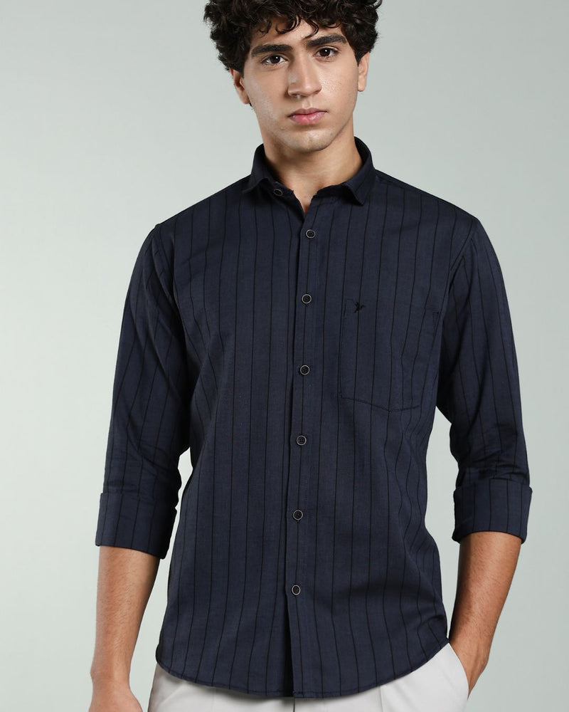 Midnight Sapphire Stripes- Full-Stain Proof