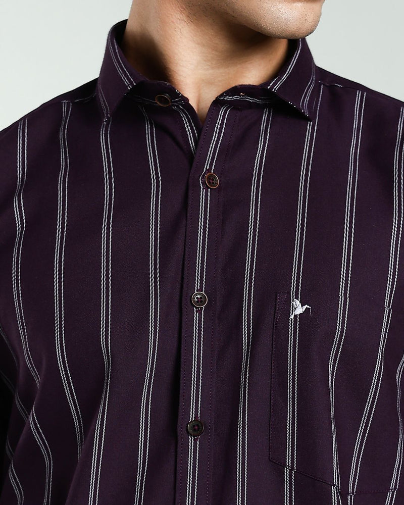 Classy Wine Stripes- Full-Stain Proof
