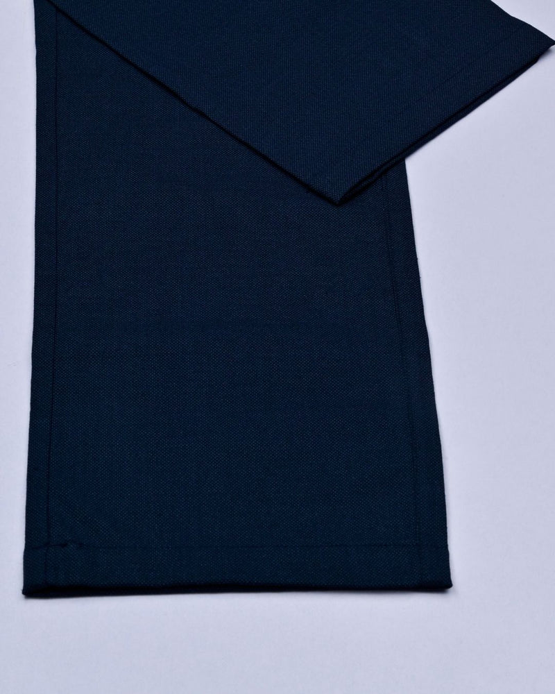 Navy Dot Printed - 2 way stretch - COTTON PANT