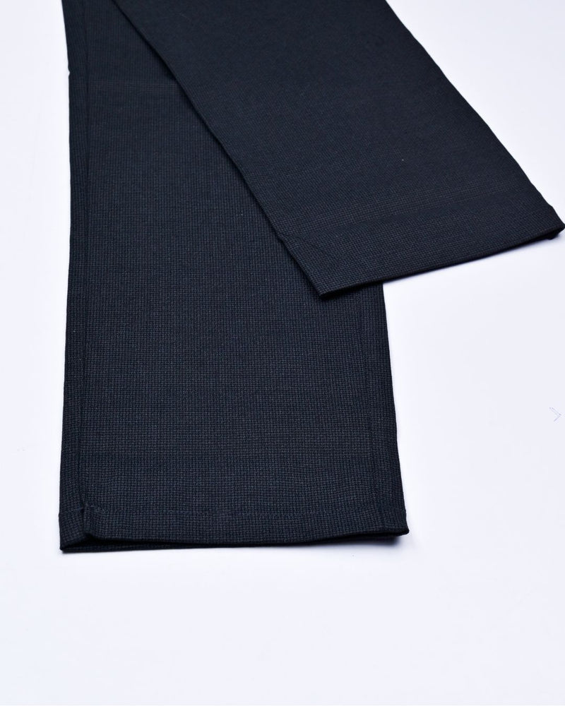 Black Mesh Printed - 2 way stretch - COTTON PANT