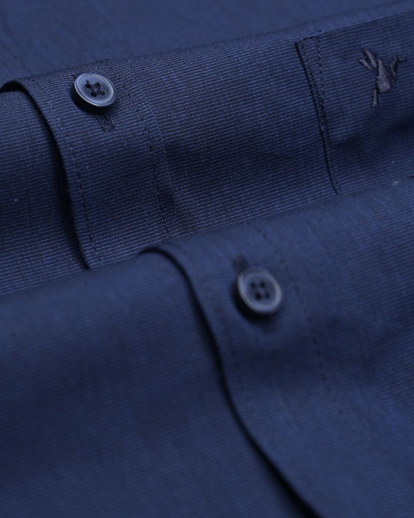 Sapphire Blue Solid - Full-Giza Cotton