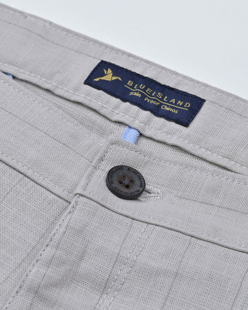 Dusty Grey Vertical Stripes - 2 way stretch - COTTON PANT