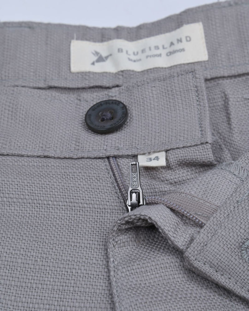 Textured Cement Grey - 2 way stretch - COTTON PANT