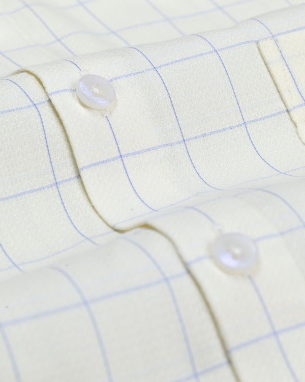 Vanilla Mist Checks- Full-Cotton Rich