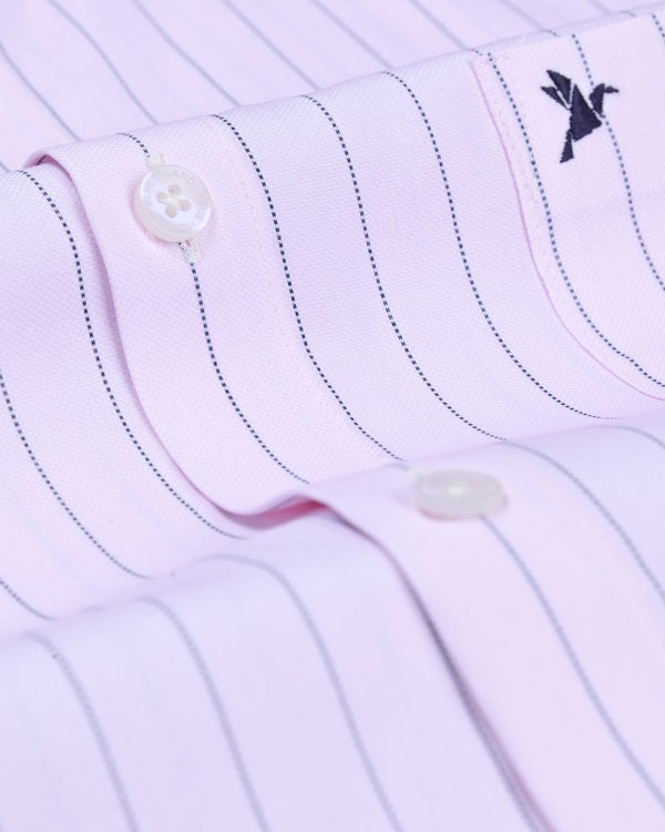 Pastel Pink Dotted Lines - Full-Cotton Rich