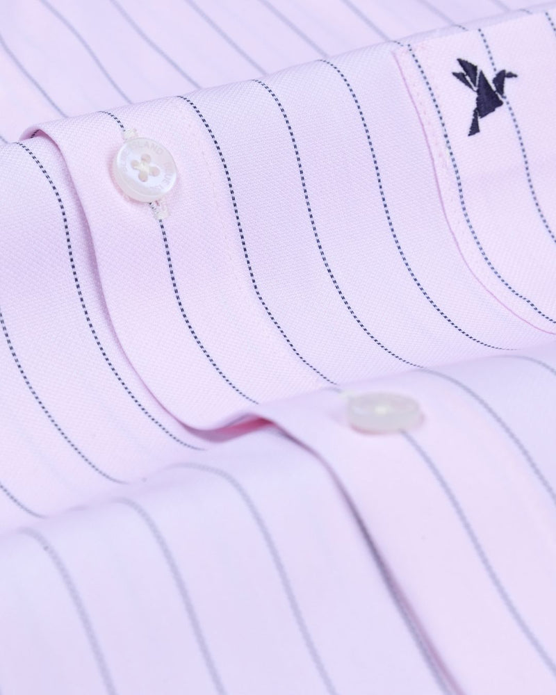 Pastel Pink Dotted Lines - Full-Cotton Rich
