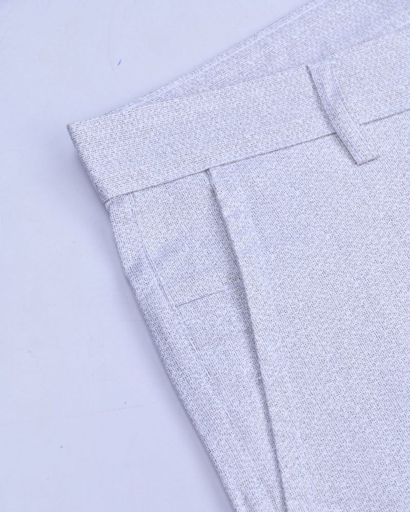 Cloud Grey Galaxy Print - 2 way stretch - COTTON PANT