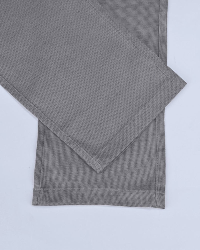 Grey Steel Printed - 2 way stretch - COTTON PANT