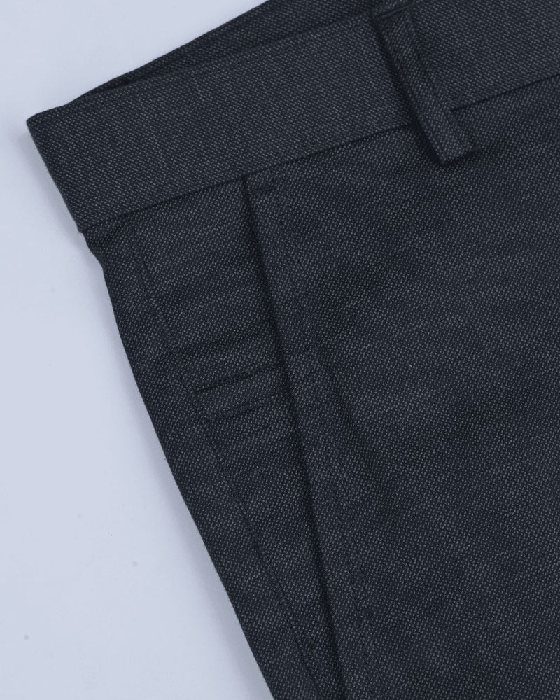 Black Steel Printed - 2 way stretch - COTTON PANT