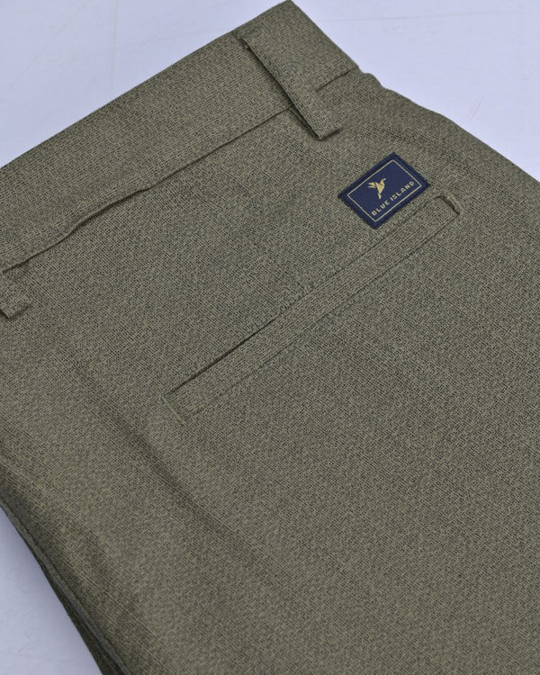 Green Galaxy Print - 2 way stretch - COTTON PANT