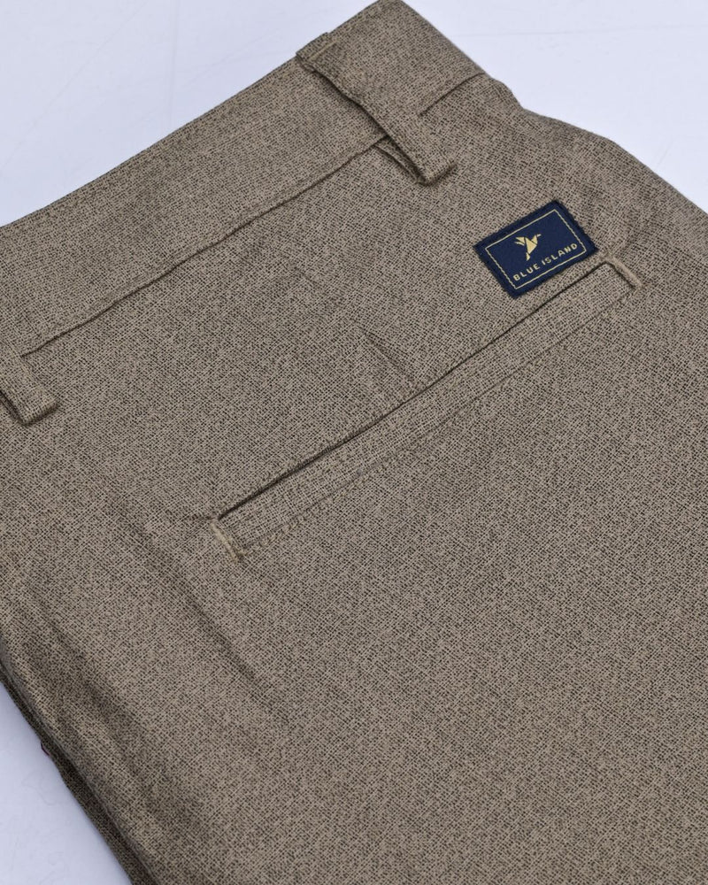 Brown Galaxy Print - 2 way stretch - COTTON PANT