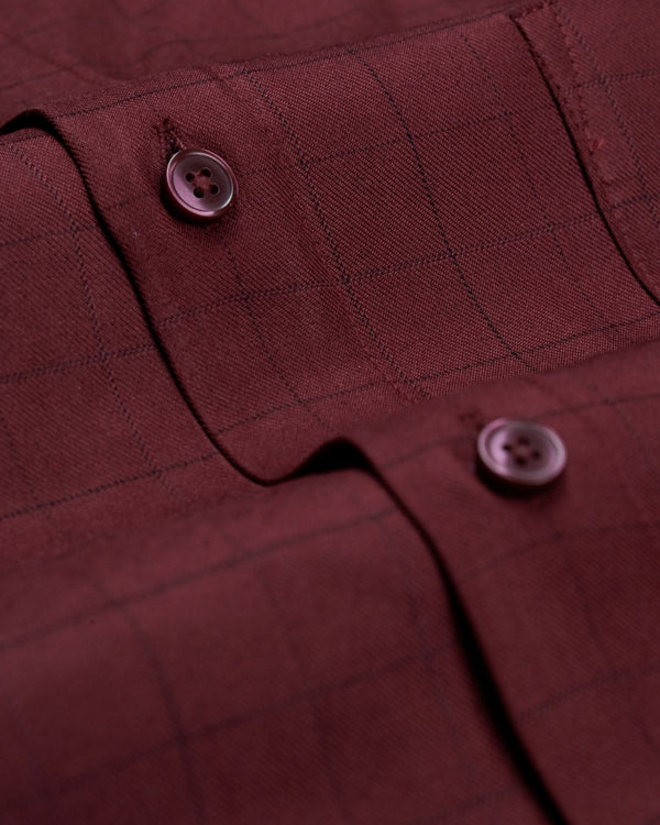 Ruby Red Checks- Full-Cotton Rich