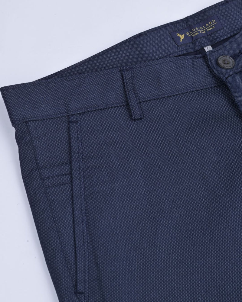 Metal Navy Printed - 2 way stretch - COTTON PANT