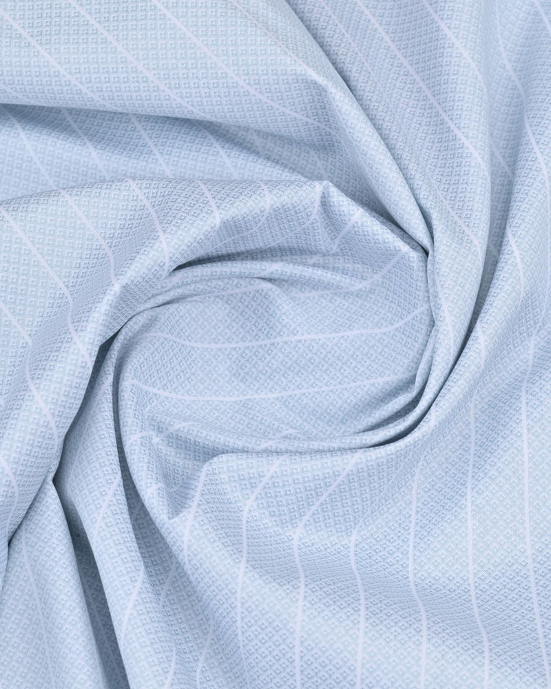 Green Diamond Stripes - Full-Cotton Rich