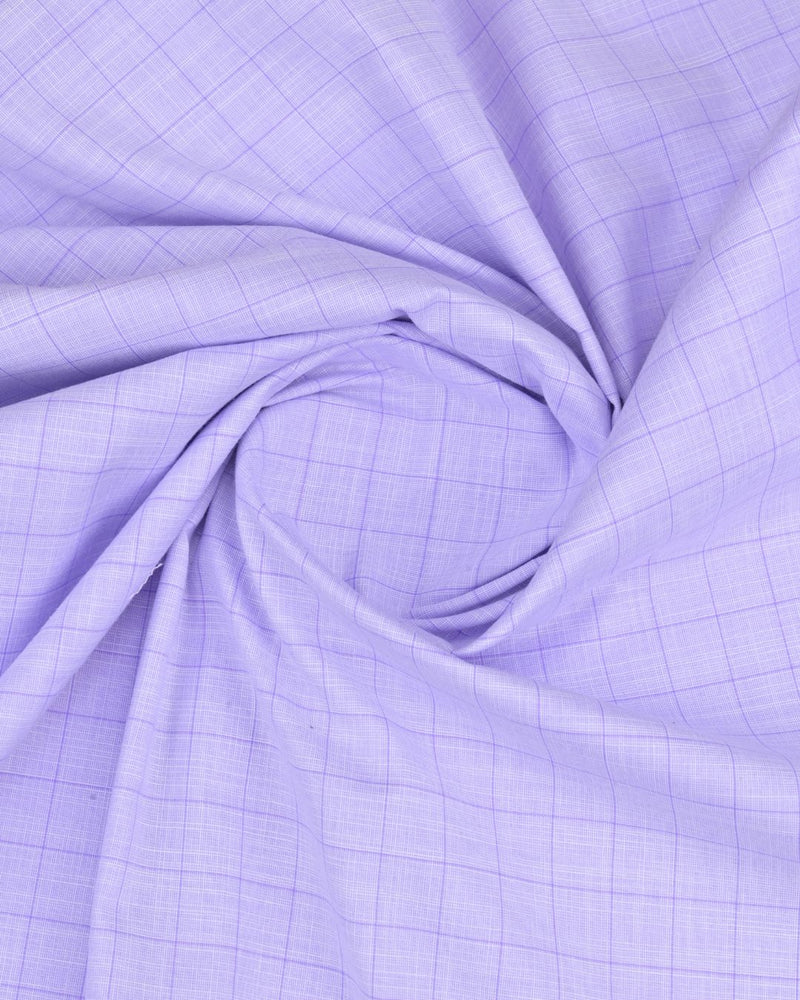 Retro Lavender Checks- Full-Cotton Rich